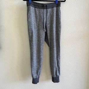Athleta Flux Jogger Pants Heather Gray w/Pockets & Drawstring Waist Size Small